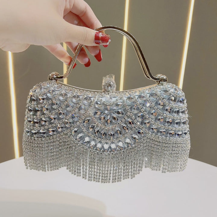 Kristallbesetzte Abend-Clutch