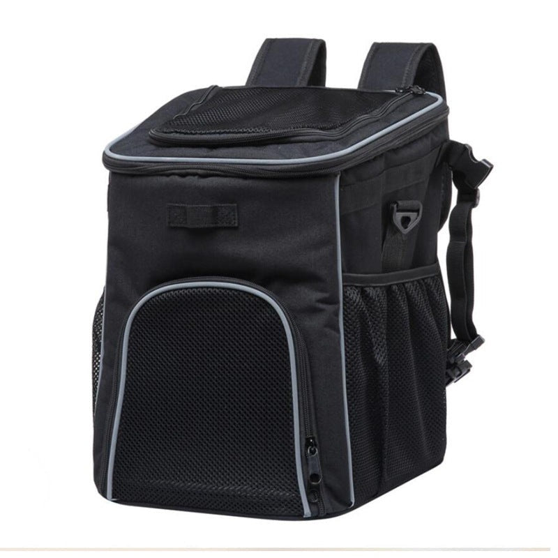 Vorne montierte Haustiertrage Fahrrad-Tasche mit sicherer Leine Atmungsaktives Mesh Gepolsterter Boden Reflektierender Rand Karnz