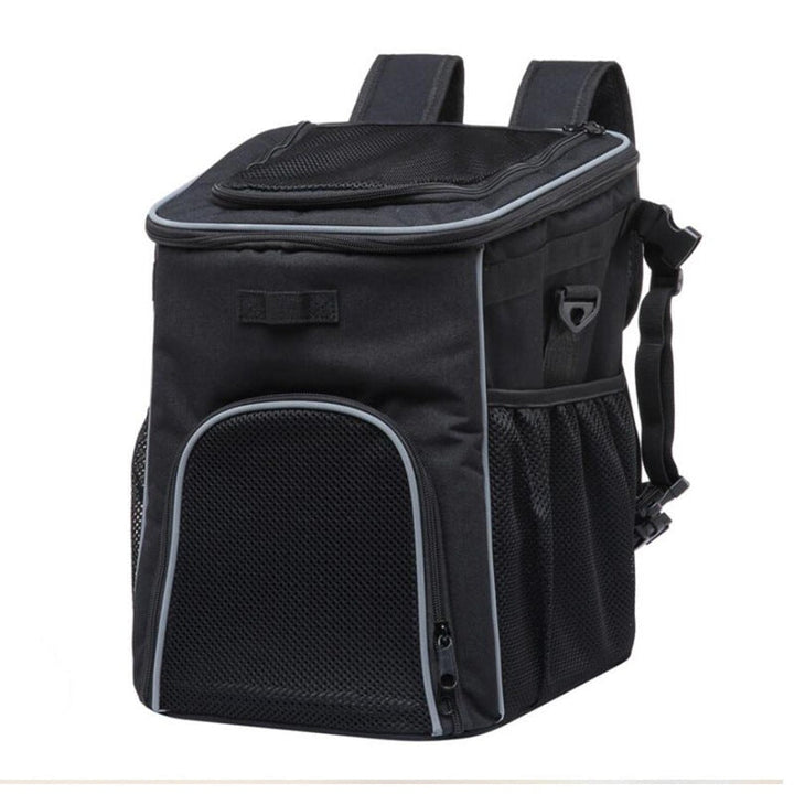 Vorne montierte Haustiertrage Fahrrad-Tasche mit sicherer Leine Atmungsaktives Mesh Gepolsterter Boden Reflektierender Rand Karnz