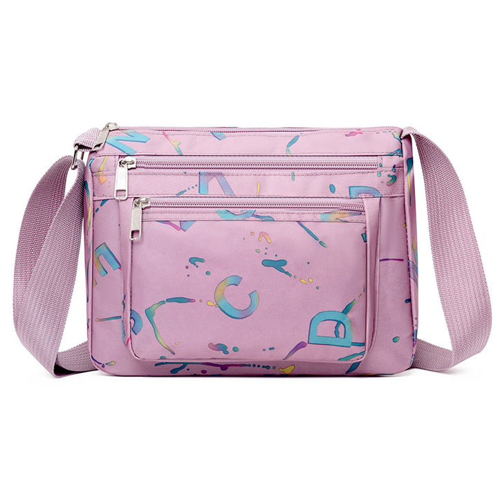WoStylish Multi-Zipper Umhängetasche