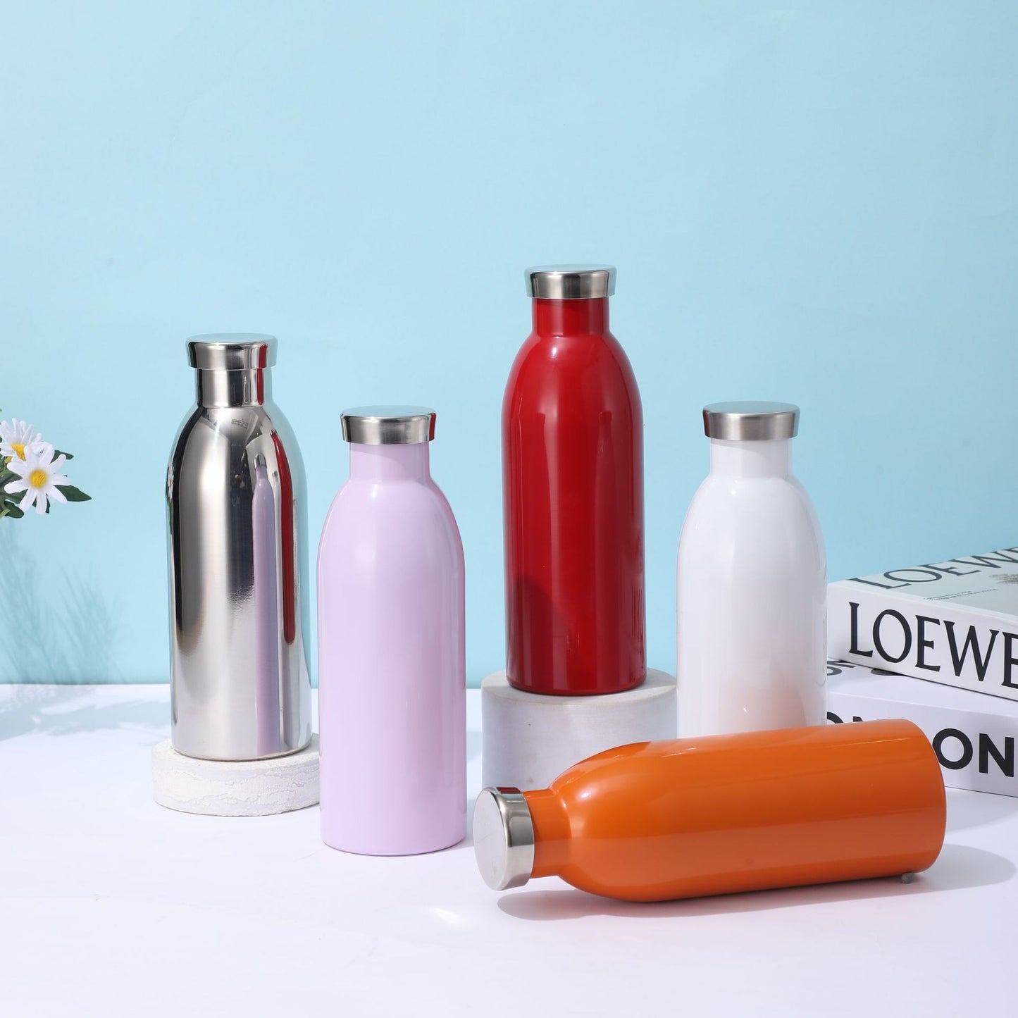 Damen Isolierte Edelstahl Trinkflasche Karnz