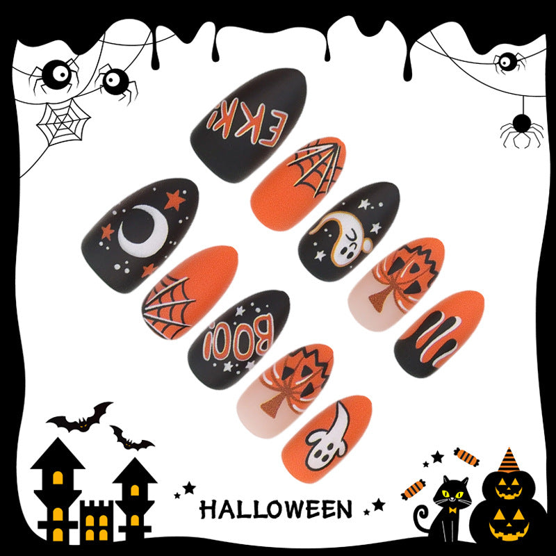 Halloween Kunstnagelset mit Halloween-Motiven und kreativen Designs Karnz