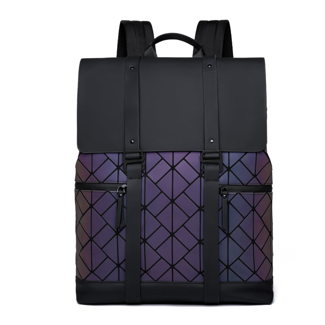 Geometrisches Muster Rolltop Rucksack Karnz