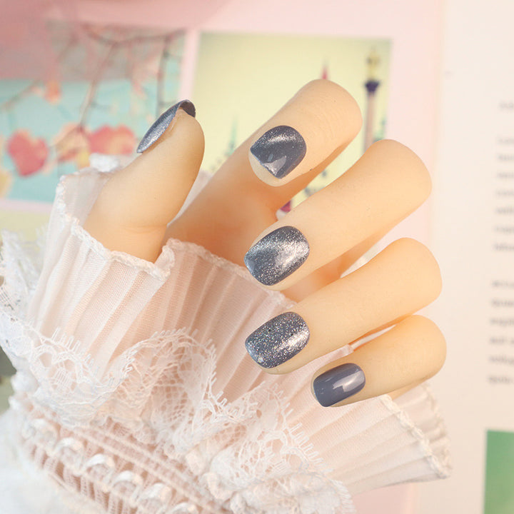 Glänzendes Ombre Druck-Nagelset Karnz