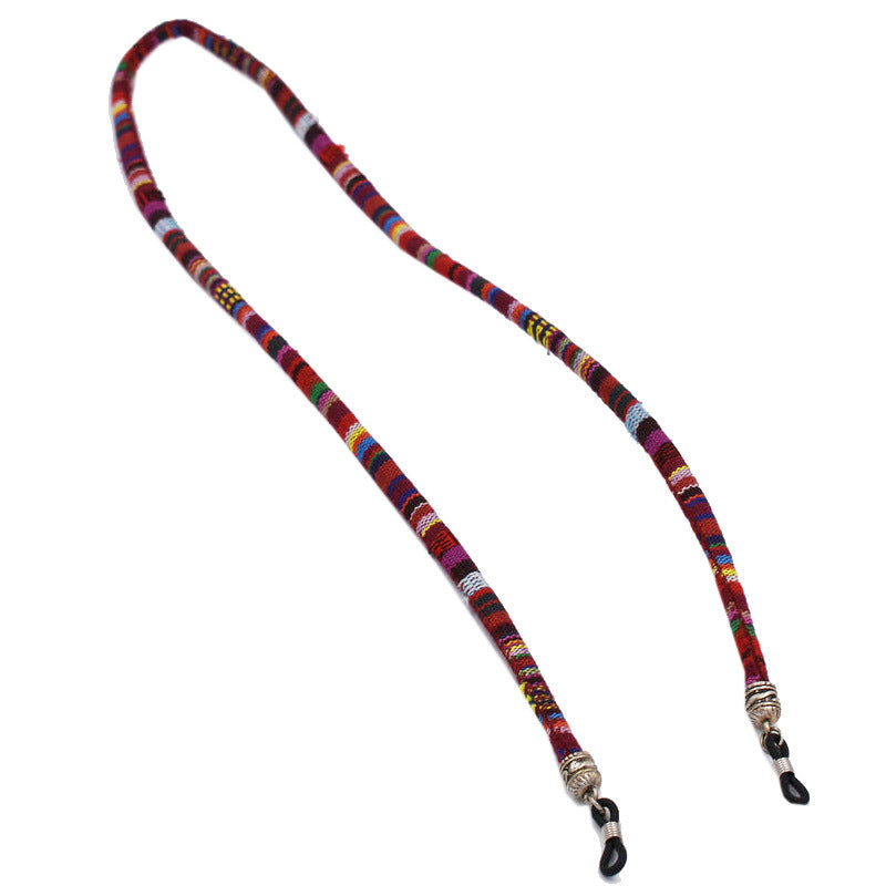 Bunte Woven Eyewear Kette Karnz