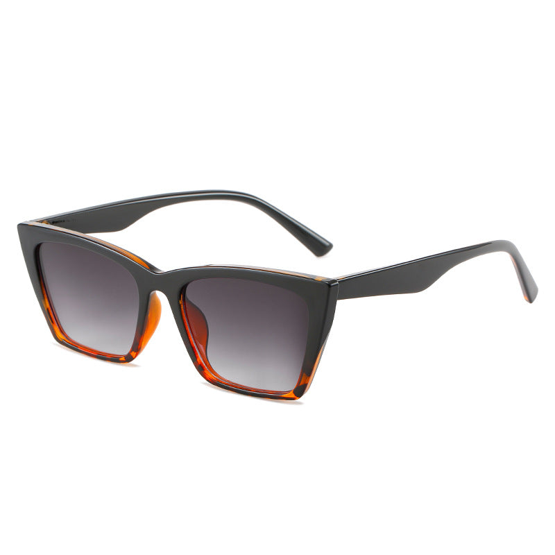 Damen modische geometrische Sonnenbrille mit schützendem UV-Schutz Karnz