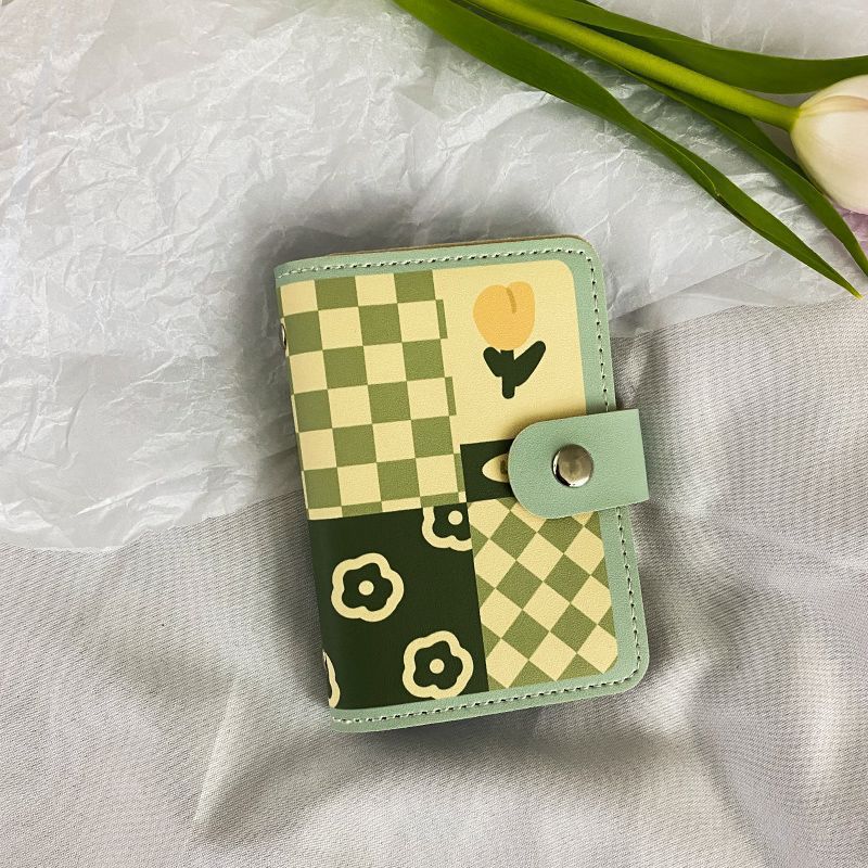Blumenmuster Organizer Geldbörse
