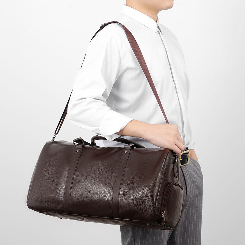 Elegante Leder Wochenendtasche Karnz