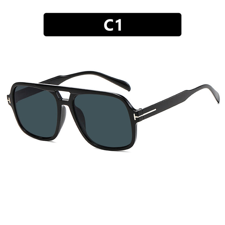 Damen stilvolle Sonnenbrille im markanten Rechteck-Design Karnz