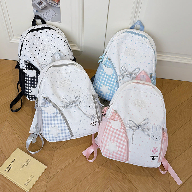 Süßer illustrierter Sternen-Print Rucksack Karnz