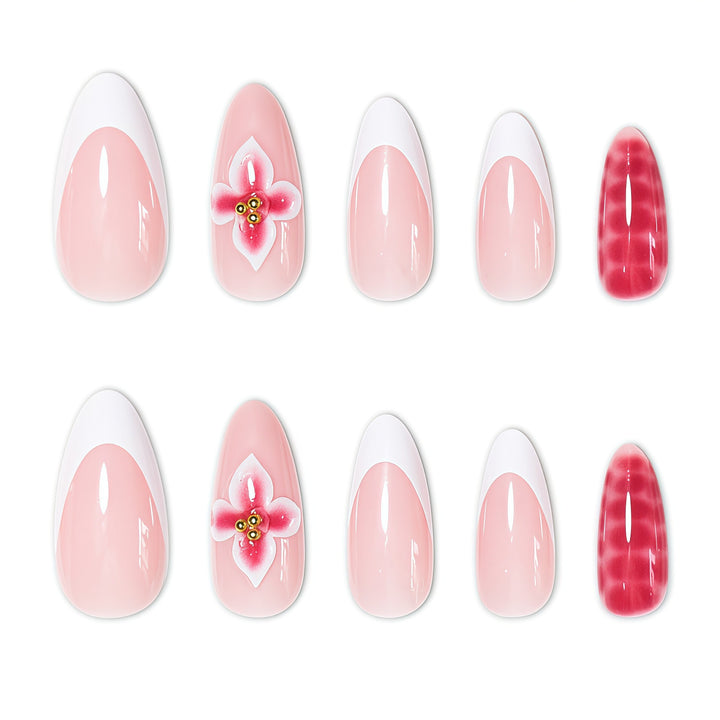 Florale Stiletto Nagelverstärkung Karnz