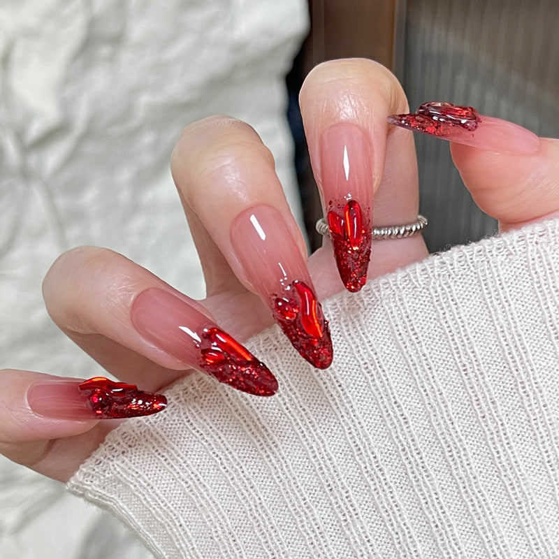 Künstlerische Gradient Stiletto Nägel Karnz