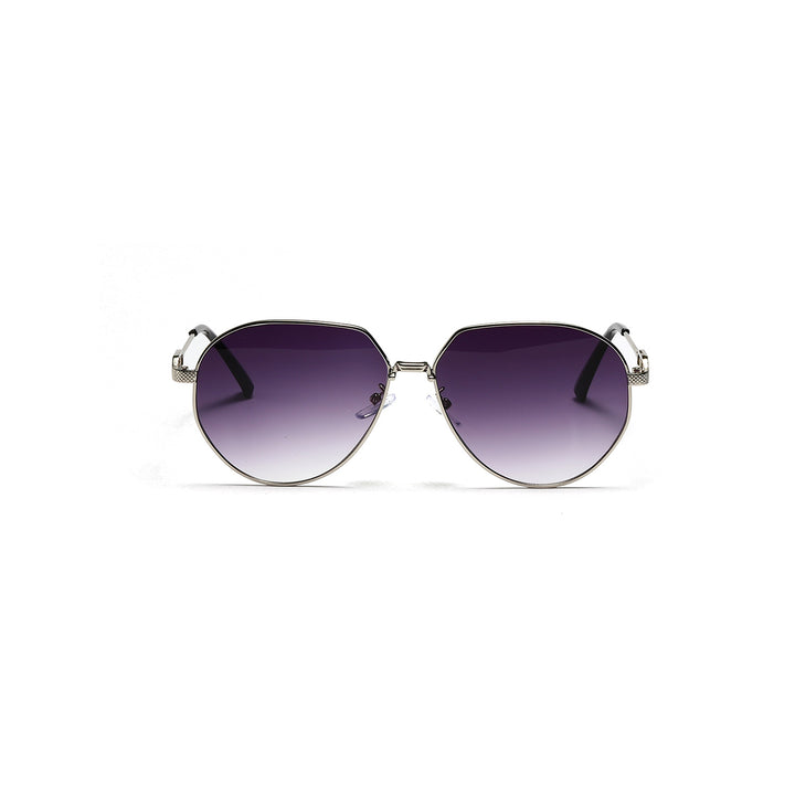 Damen stilvolle ovale Sonnenbrille mit modischem Metallrahmen Karnz