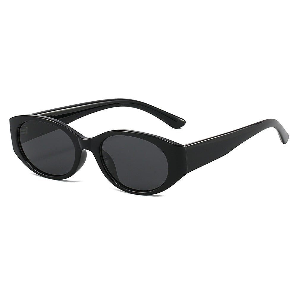 Damen modische Sonnenbrille mit geschwungenem Design und eleganter Form Karnz