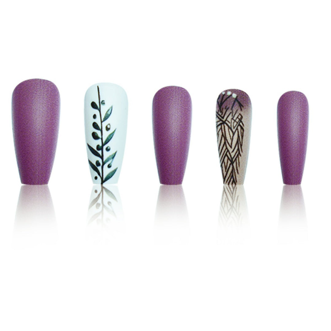 Botanisches Nagelkunstdesign Karnz