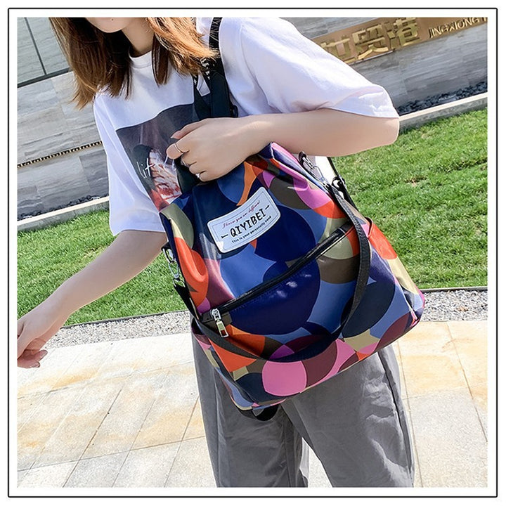 Bunter geometrischer Muster-Rucksack Karnz