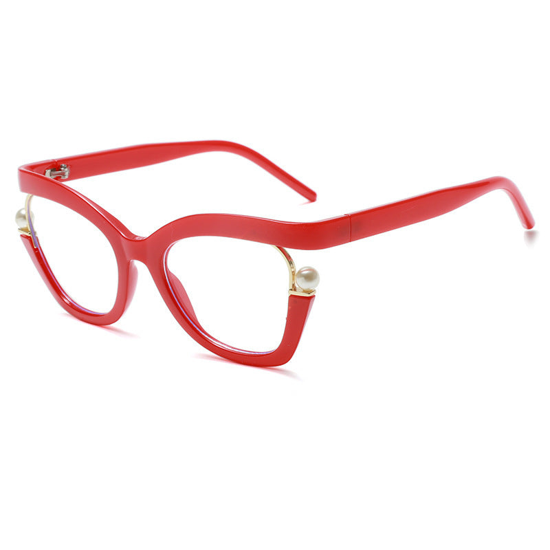 Damen Modische Sonnenbrille mit dezenten Perlendetails Karnz