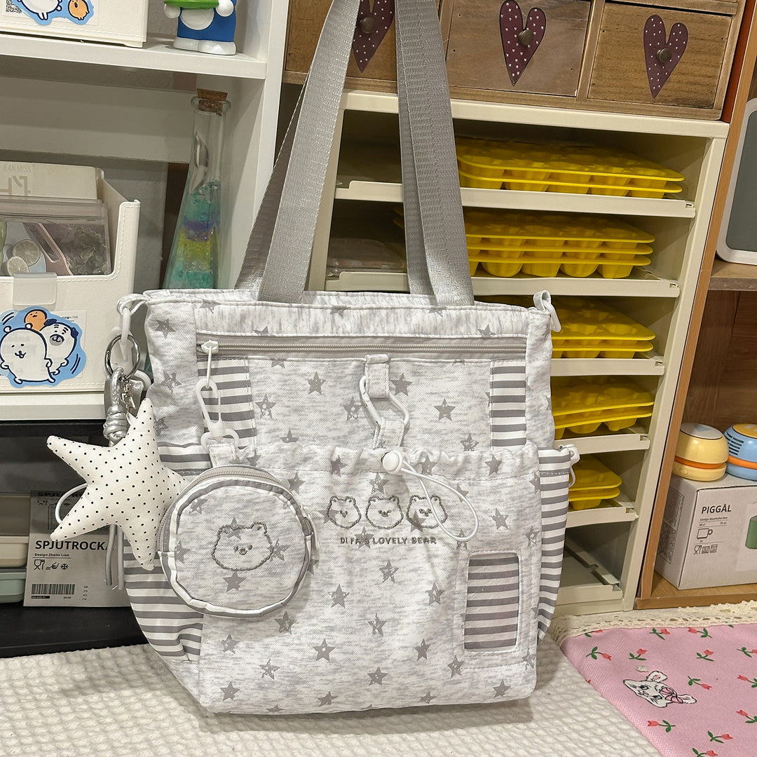 Multi-Taschen Sternmuster Rucksack Karnz