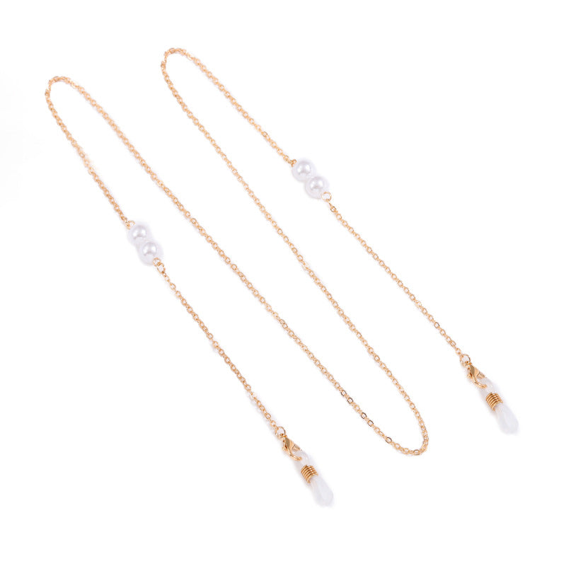 Elegante Brillekette mit Perlenakzenten Karnz