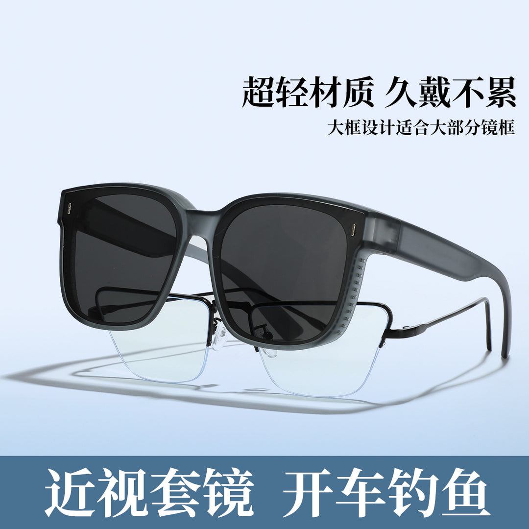 Damen quadratische Sonnenbrille mit modernem, hochglänzendem Rahmen und UV-Schutz Karnz