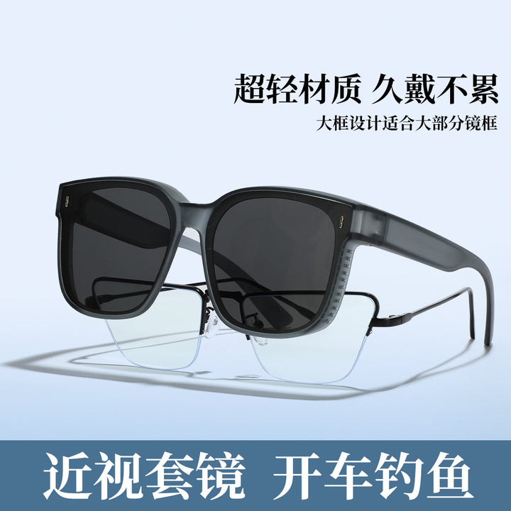 Damen quadratische Sonnenbrille mit modernem, hochglänzendem Rahmen und UV-Schutz Karnz