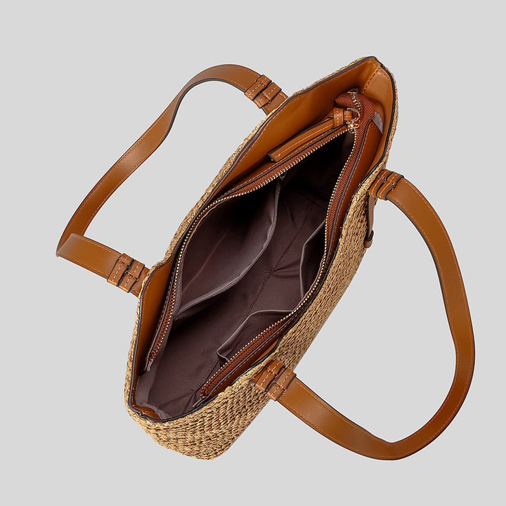 Naturale Stroh Strandtasche