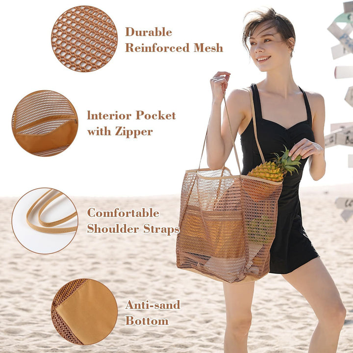 Atmungsaktive Mesh Strandtasche
