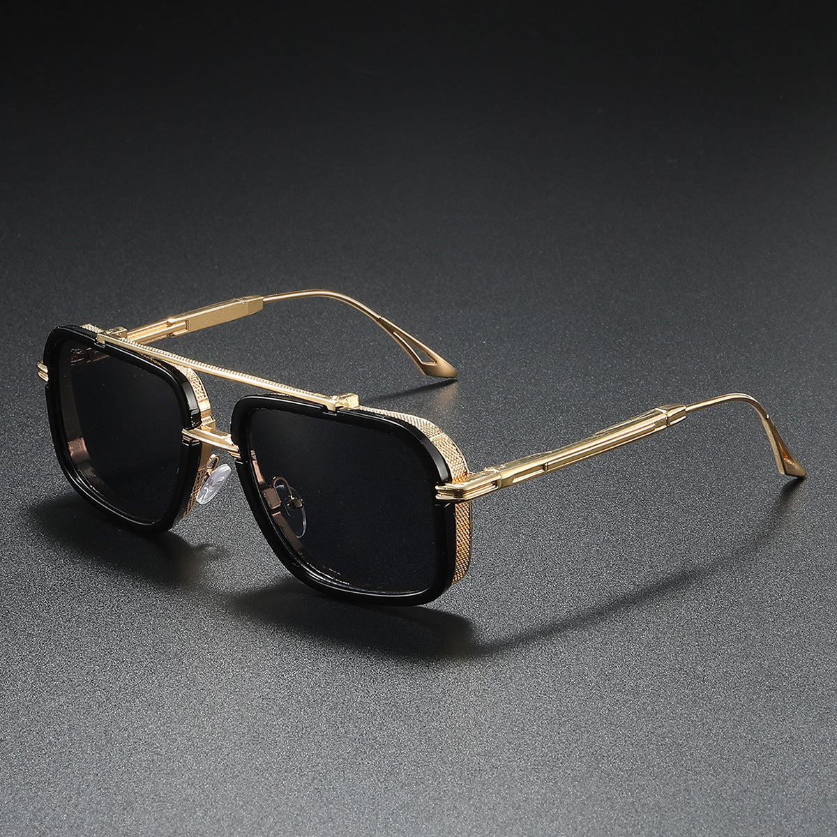 Damen Sonnenbrille mit luxuriösem Metallrahmen und stylischen Details Karnz