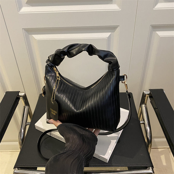 Rippstruktur Schultertasche Karnz