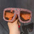 Damen extravagante Kristall-Sonnenbrille Karnz