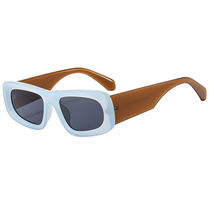 Damen Modische Sonnenbrille im modernen quadratischen Design Karnz