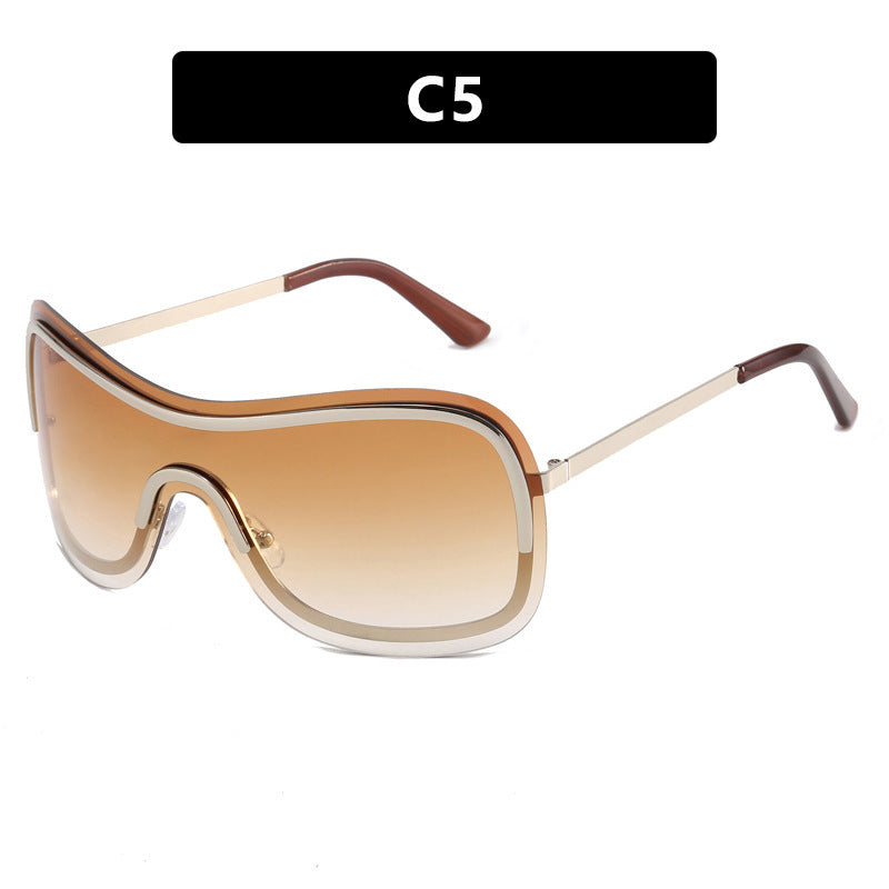 Damen sportliche Oversized-Sonnenbrille mit elegantem Design Karnz