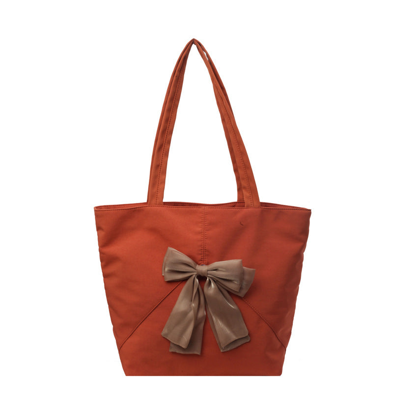 Elegante Bow Detail Tragetasche Karnz