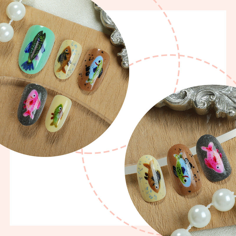 Kreatives Press-On Nagelkunst-Set mit einzigartigen Insekten-Designs Karnz
