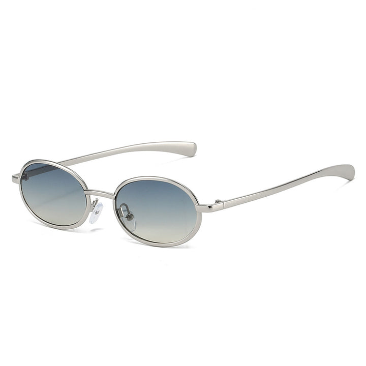 Stilvolle Retro-Oval-Sonnenbrille Karnz
