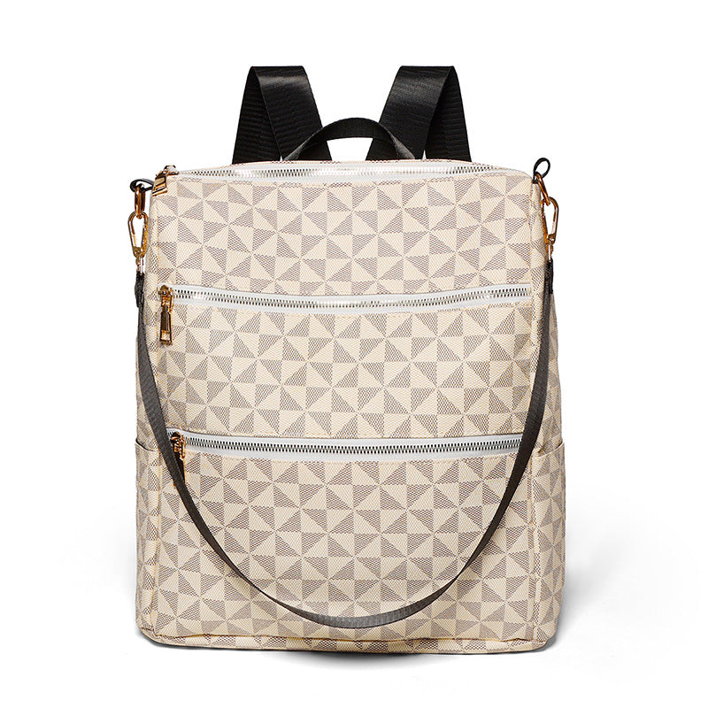 Stylischer geometrischer Druck-Rucksack