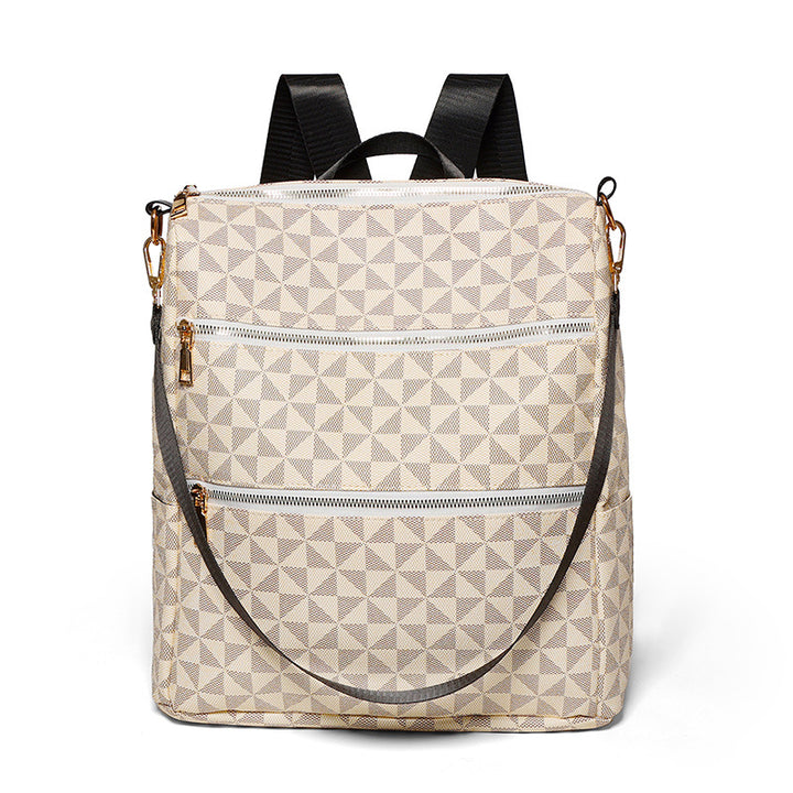 Stylischer geometrischer Druck-Rucksack