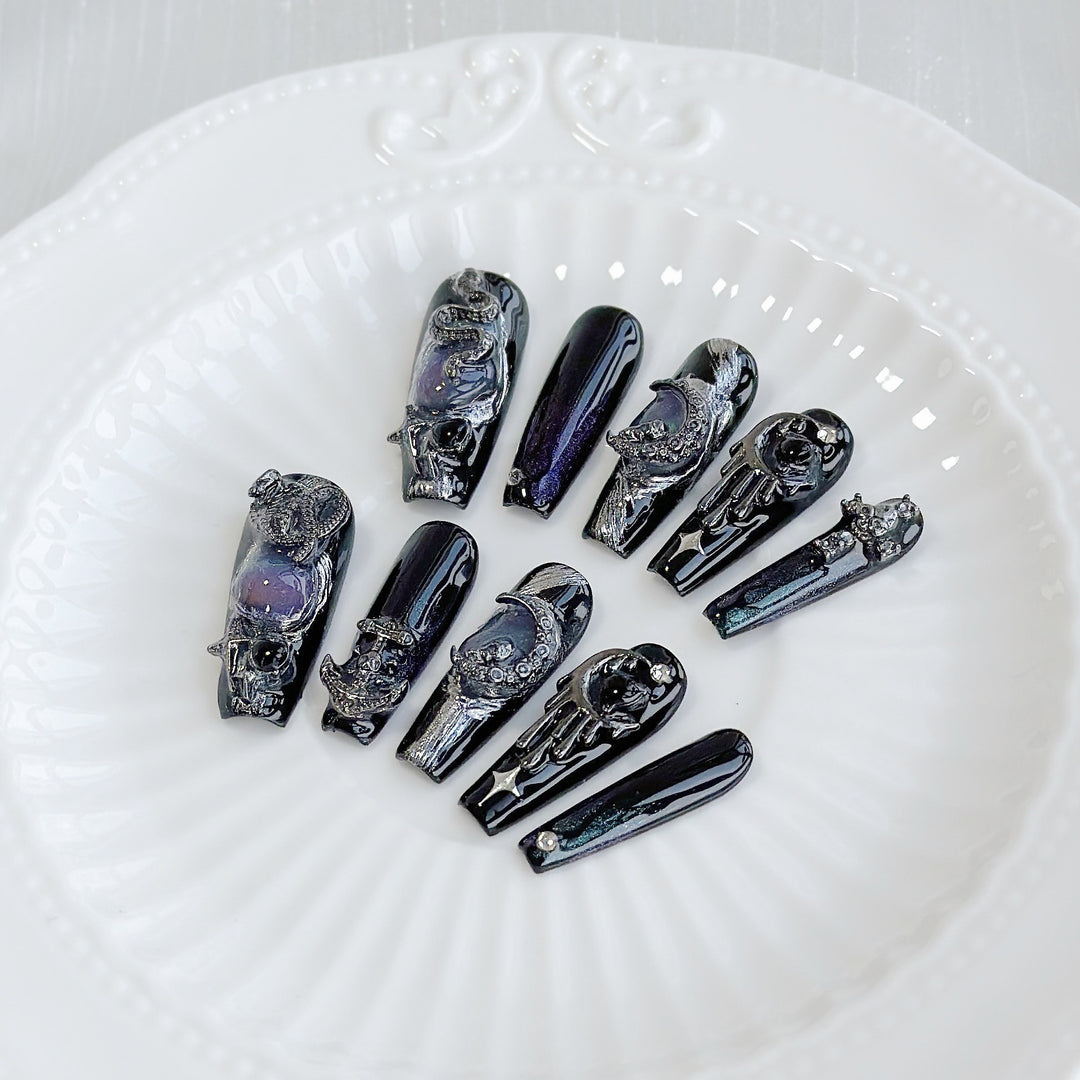 Gothic Fantasy Press-On Nagelkunst Set