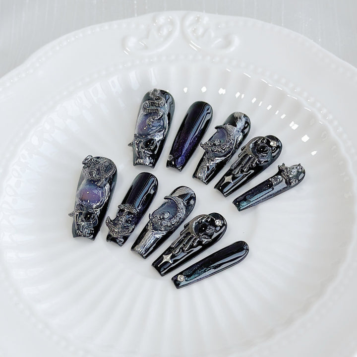 Gothic Fantasy Press-On Nagelkunst Set