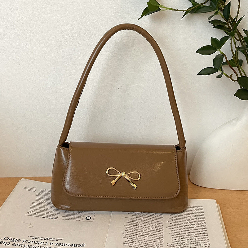 Elegante Bow-Detail Handheld Handtasche