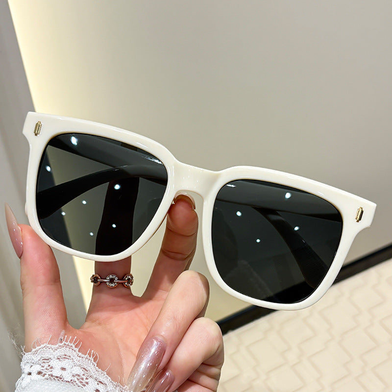 Damen elegante rechteckige Sonnenbrille Karnz