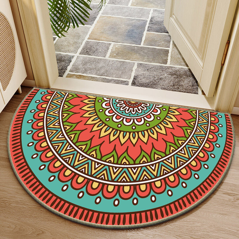 Elegante runde Blumendesign-Innenmatte Karnz