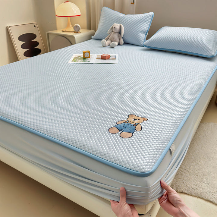 Gepolsterter Matratzenauflage mit süßem Bärendesign