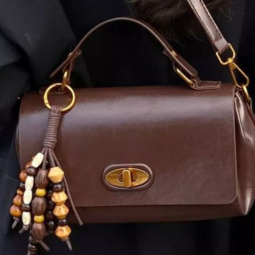 Vintage-inspirierte strukturierte Satchel Karnz