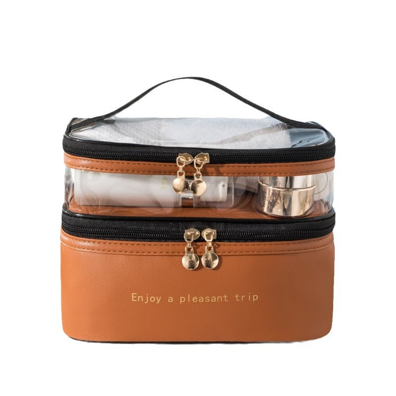 Dual-Layer Transparenter Kosmetik Organizer Karnz