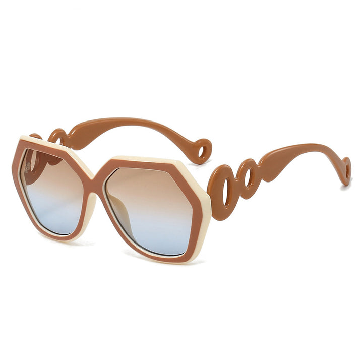 Künstlerische geometrische Sonnenbrille Karnz