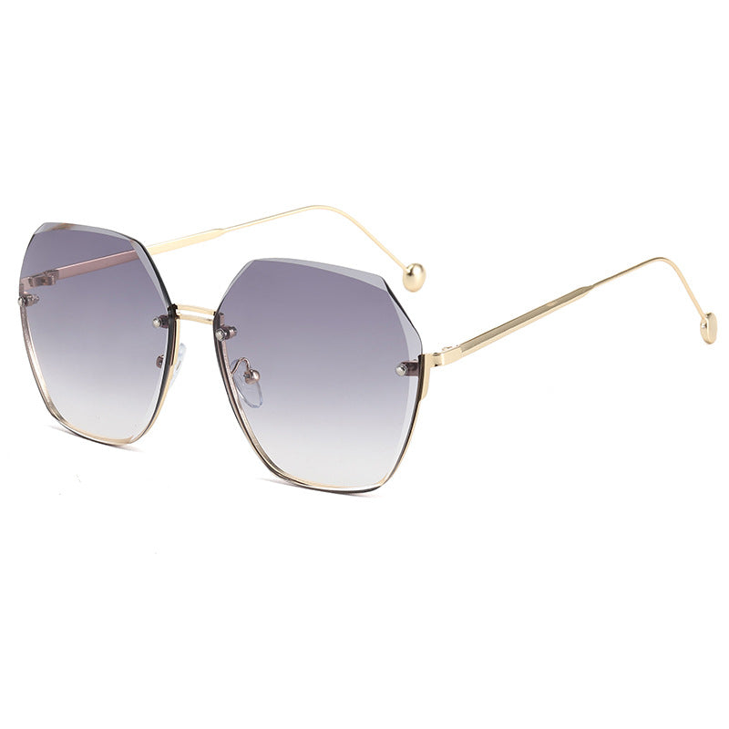 Damen oversized Sonnenbrille im modernen Hexagon-Stil Karnz