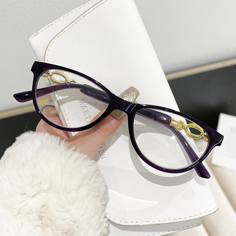 Damen elegante Cat-Eye Brille Karnz