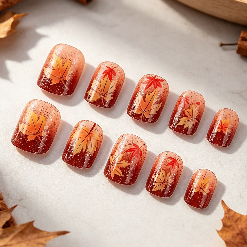 Herbst-Themen Gel-Nagelkunst Karnz