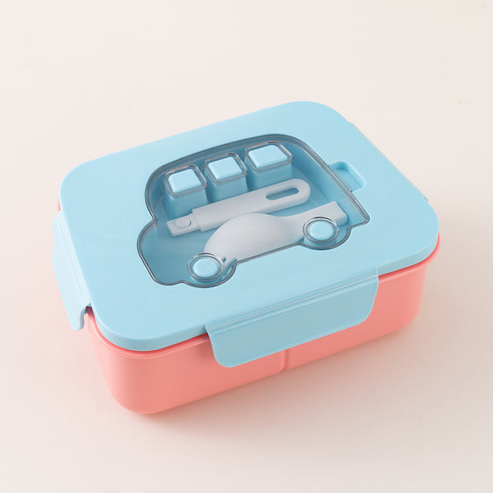 Multifunktionale Bento-Lunchbox mit Fächern und Besteck